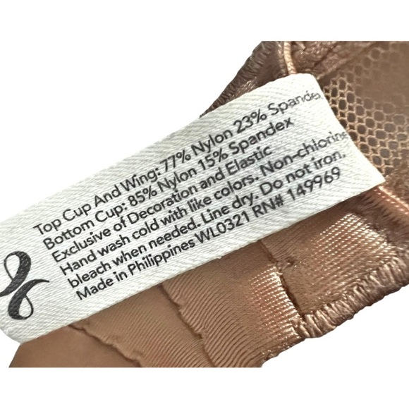 Lively Busty Mesh Trim Bralette in Neutral Warm Oak Size Medium - Picture 7 of 8